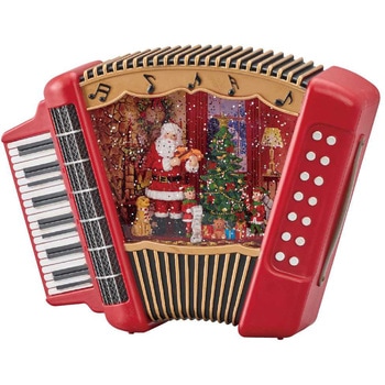 冬装飾 クリスマス デコレーション LEDスノーイングライト アコーディオンサンタ ストア・エキスプレス