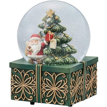冬装飾 クリスマス デコレーション スノードームスタンド グリーンボックス ストア・エキスプレス