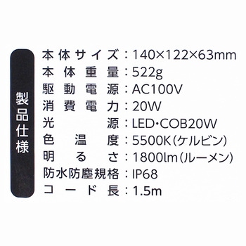 LED投光器AC式 ライトテック