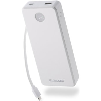 DE-C77-20000WH ���o�C���o�b�e���[ 20000mAh 67W�[�d �P�[�u����̌^ �m�[�gPC�Ή� ��e�� �c�ʕ\�� ���s/�o��/�h�� �G���R�� 66294685
