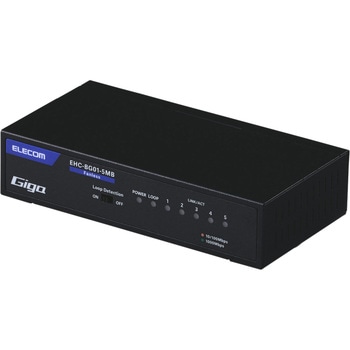 スイッチングハブ 長寿命設計 電源内蔵 メタル筐体 1年保証 エレコム