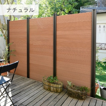 人工木製 DIYフェンス クローズタイプ YAMAZEN(山善)