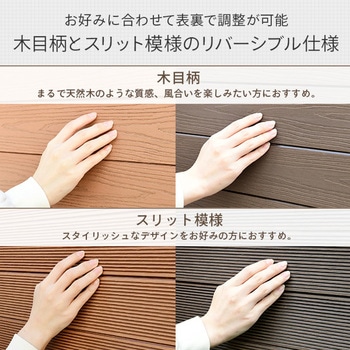人工木製 DIYフェンス クローズタイプ YAMAZEN(山善)