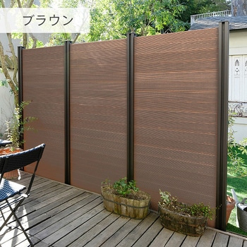 自分で作る 人工木製DIYフェンス拡張セット クローズタイプ YAMAZEN(山善)