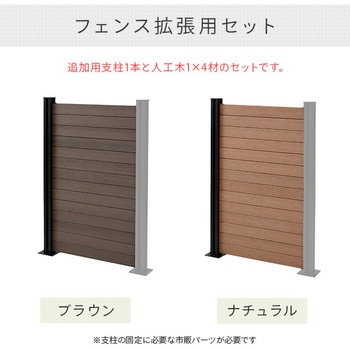 自分で作る 人工木製DIYフェンス拡張セット クローズタイプ YAMAZEN(山善)
