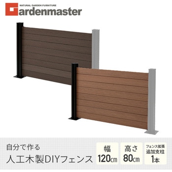 自分で作る 人工木製DIYフェンス拡張セット クローズタイプ YAMAZEN(山善)