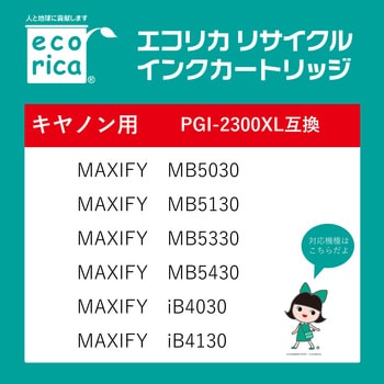 リサイクルインクカートリッジ canan対応 PGI-2300XL エコリカ
