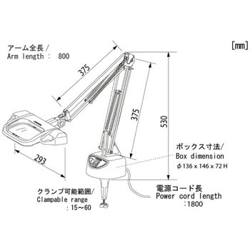 LED照明拡大鏡 OLIGHT3L-F オーツカ光学 【通販モノタロウ】