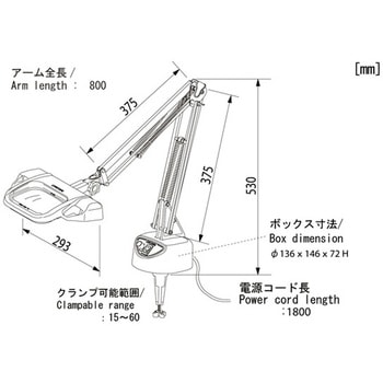 LED照明拡大鏡 OLIGHT3L-F ARコート付