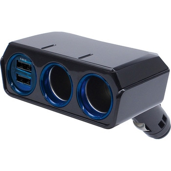 USBツインソケット 4．8A 12/24V 槌屋ヤック