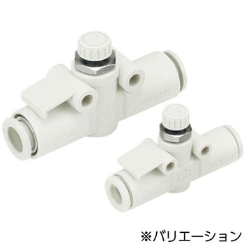10-AS-2FG-A - ワンタッチ管継手付スピードコントローラ/ステンレスシリーズ/インラインタイプ/クリーンシリーズ SMC