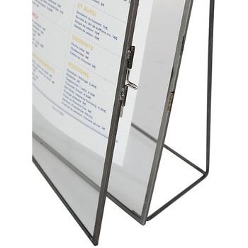 TABLE DOUBLE GLASS  FRAME STAND A4(テーブルダブルガラスフレームスタンド) ダルトン