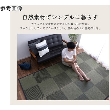 カーペット ござ 国産 敷詰 ラグ 敷物 い草 消臭抗菌防臭 市松 イケヒコ・コーポレーション