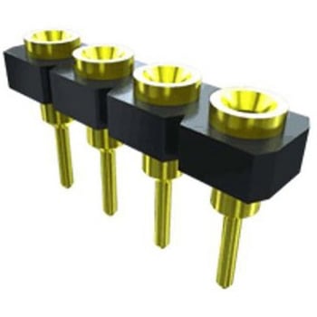 基板接続用ソケット 5 極 2.54mm 1 列 スルーホール SAMTEC