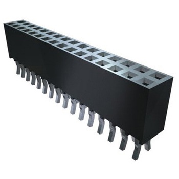 基板接続用ソケット 50 極 2.54mm 1 列 スルーホール - SAMTEC