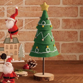 冬装飾 クリスマスデコレーション フェルトク ツリースタンド ストア・エキスプレス
