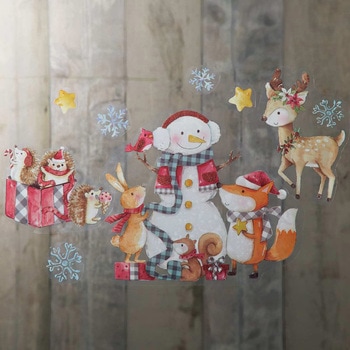 冬装飾 クリスマスデコレーション デコレーションウインドウシール ストア・エキスプレス