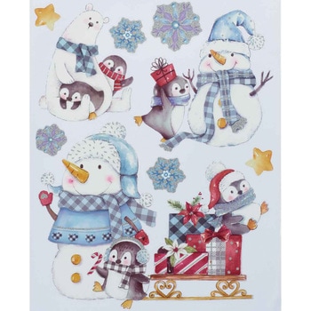 冬装飾 クリスマスデコレーション デコレーションウインドウシール ストア・エキスプレス