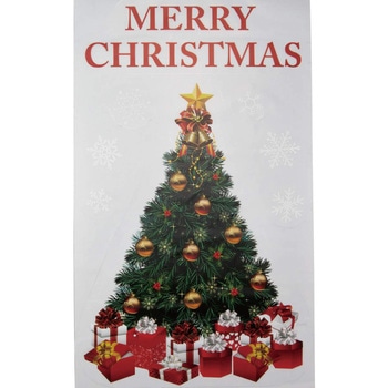 冬装飾 クリスマスデコレーション ウインドウステッカー 大 ツリー ストア・エキスプレス