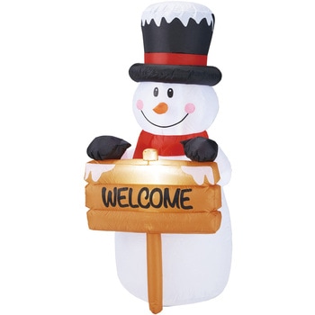 冬装飾 クリスマスデコレーション エアブロードール ウェルカムスノーマン ストア・エキスプレス