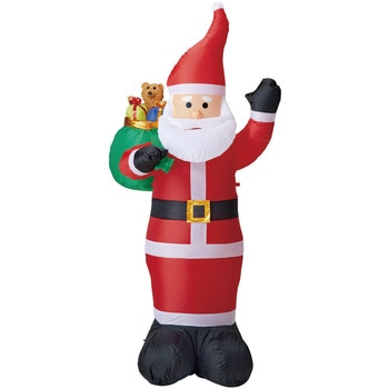 冬装飾 クリスマスデコレーション 特大エアブロードール スマイルサンタ ストア・エキスプレス