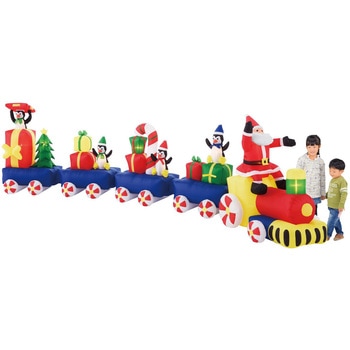 冬装飾 クリスマスデコレーション 特大エアブロードール メガトレイン ストア・エキスプレス