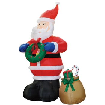 冬装飾 クリスマスデコレーション 特大エアブロードール サンタ ストア・エキスプレス