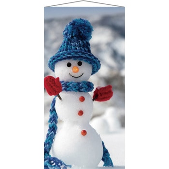 冬装飾 クリスマスデコレーション タペストリー スノーマン ストア・エキスプレス