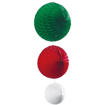 クリスマスデコレーション 吊り装飾 ハニカムボールセット ストア・エキスプレス