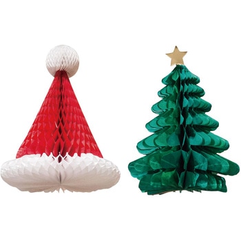 クリスマスデコレーション 吊り装飾 クリスマスハニカムセット ストア・エキスプレス