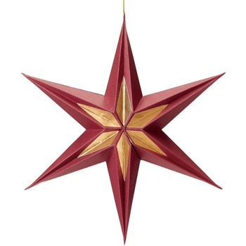 クリスマスデコレーション 吊り装飾 ペーパー六角スターハンギング 直径30cm ストア・エキスプレス