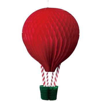 クリスマスデコレーション 吊り装飾 ペーパーハニカム 気球 高さ52cm ストア・エキスプレス