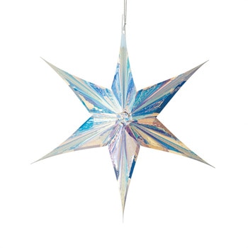クリスマスデコレーション 吊り装飾 オーロラクリスタルスターハンガー ストア・エキスプレス