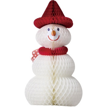クリスマスデコレーション 吊り装飾 スノーマンハニカム 高さ53cm ストア・エキスプレス
