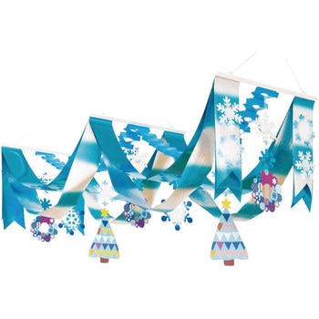 クリスマスデコレーション 吊り装飾 ウィンターリースデラックスペナント ストア・エキスプレス