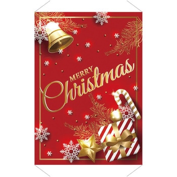 クリスマス販促用品 クリスマス(ギフト&ベル) タペストリー ストア・エキスプレス