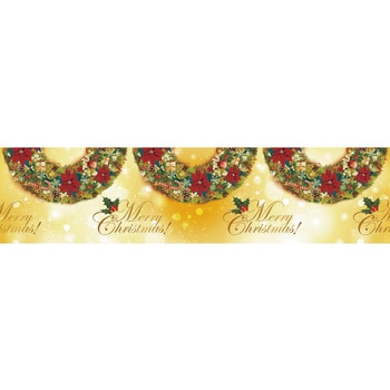 クリスマス販促用品 ワゴン幕 クリスマスリース ストア・エキスプレス