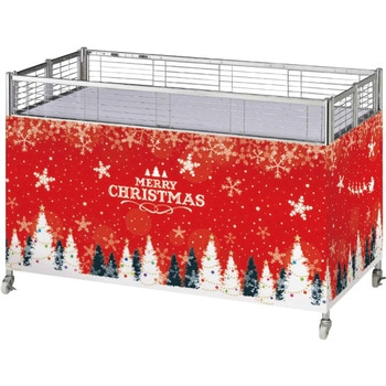 クリスマス販促用品 ワゴン幕 ホワイトクリスマス ストア・エキスプレス