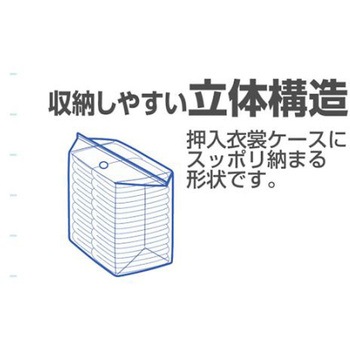 掃除機がなくてもキューブ型圧縮袋 日本クリンテック