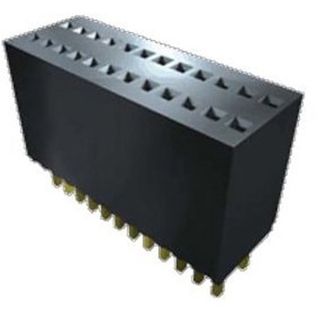基板接続用ソケット 20 極 1.27mm 1 列 スルーホール SAMTEC