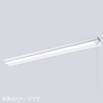 LEDioc LEDベースライト (LEDユニット一体形) 40W形 笠付形 FLR40形相当 4000Lmタイプ 2灯用相当 (プルスイッチ付) 岩崎電気