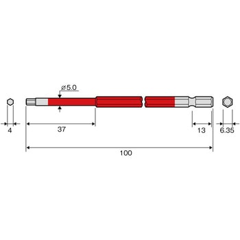 六角レンチカラービット ANEX