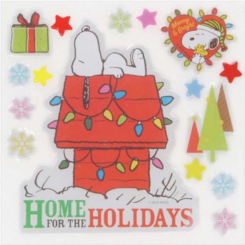 冬装飾 クリスマスデコレーション スヌーピー ウインドウポップ ストア・エキスプレス