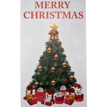 冬装飾 クリスマスデコレーション ウインドウステッカー 大 ツリー ストア・エキスプレス