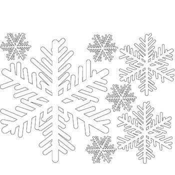 冬装飾 クリスマスデコレーション ウインドウシール BIGスノーフレーク ストア・エキスプレス