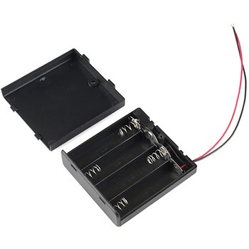 Battery Holder 4xAA with Cover and Switch SPARKFUN