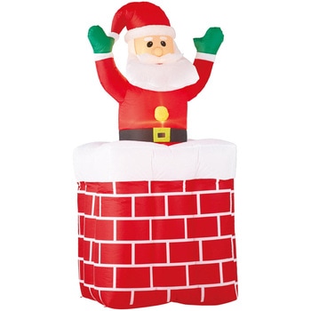 冬装飾 クリスマスデコレーション ムービングエアブロードール えんとつサンタ - ストア・エキスプレス