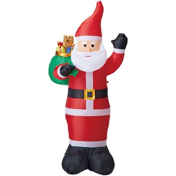 冬装飾 クリスマスデコレーション 特大エアブロードール スマイルサンタ ストア・エキスプレス