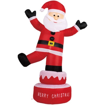 冬装飾 クリスマスデコレーション ムービングエアブロードール ハッピーサンタ ストア・エキスプレス