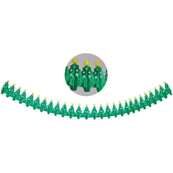 冬装飾 クリスマスデコレーション ハニカムクリスマスガーランド 長さ360cm ストア・エキスプレス